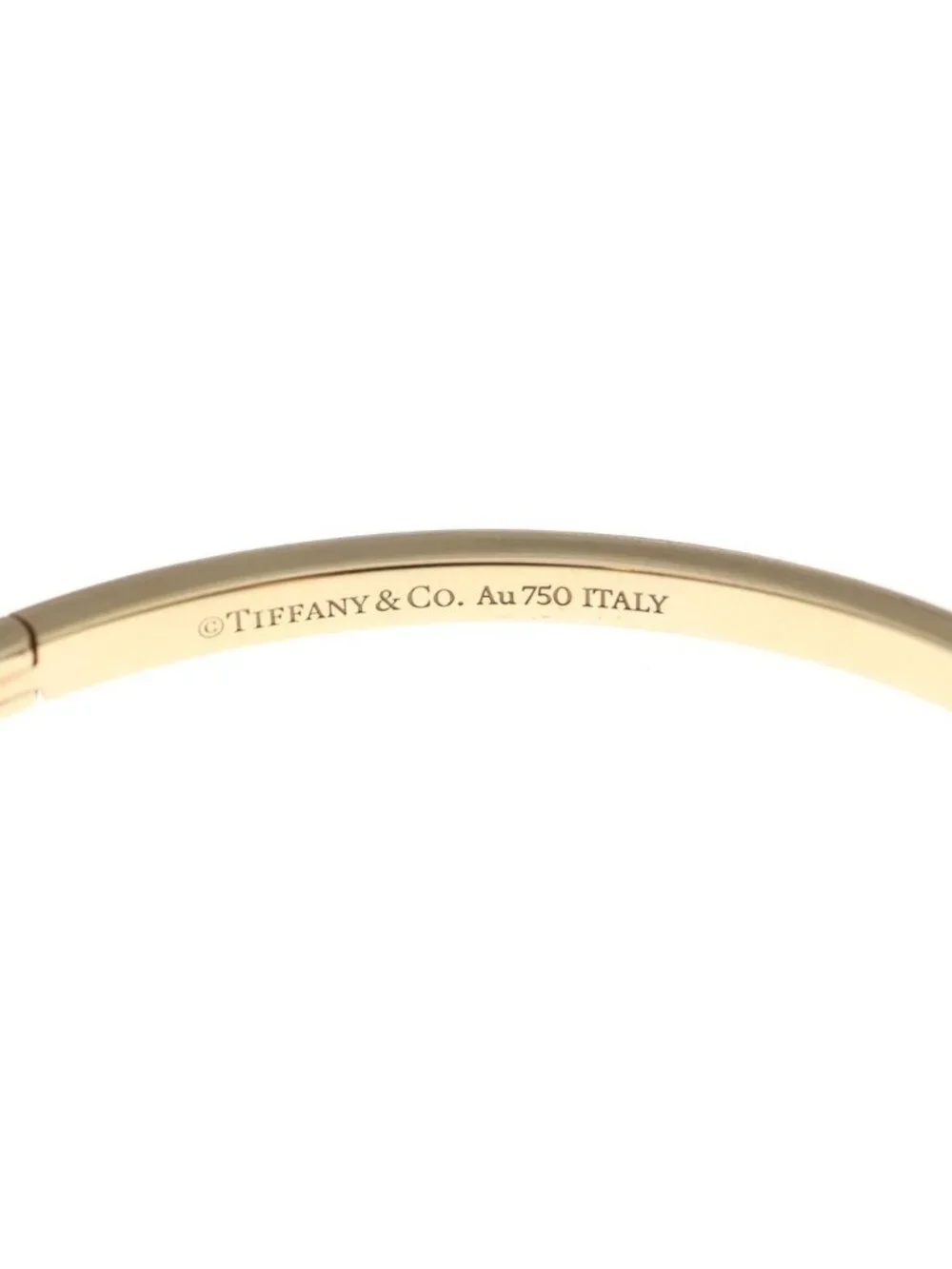 Tiffany & Co T One Narrow Bracelet Bangle Pink Gold